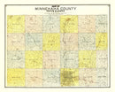Vintage Map of Minnehaha County, South Dakota 1893