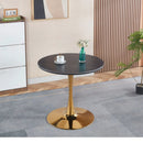 Mid-Century Tulip Table With Round Top, Pedestal Base by Unique Piece Furniture