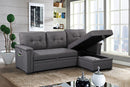 Ashlyn - Reversible Sleeper Sectional Sofa With Storage Chaise, USB Charging Ports And Pocket by Unique Piece Furniture