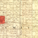 Vintage Map of Kingsbury County, South Dakota 1899