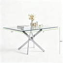 Modern Rectangular Table For Dining Room by HouseOfZazla