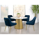 Earline - Round Dining Table - White Marble by HouseOfZazla