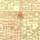 Vintage Map of Clark County, South Dakota 1900