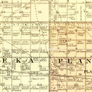 Vintage Map of Aurora County, South Dakota 1900