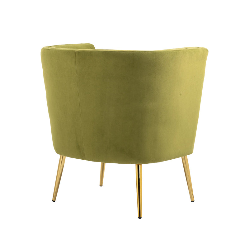 Accent Chair, leisure single chair with Golden feet