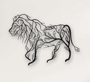 Tree Lion Metal Wall Art