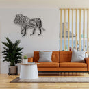 Tree Lion Metal Wall Art