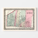 Vintage Map of Detroit, Michigan 1877