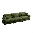 Modern Sofa With Bolstered Armrests And Pillows by HouseOfZazla