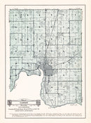 Vintage Map of Canton Township, Lincoln County, South Dakota 1929