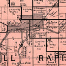Vintage Map of Dell Rapids Township, Minnehaha County, South Dakota 1913
