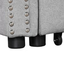 83" Modern Convertible Sleeper Sofa Bed with Storage Chaise,Gray