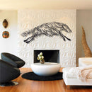 Borzoi Dog Metal Wall Art