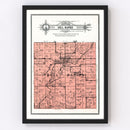 Vintage Map of Dell Rapids Township, Minnehaha County, South Dakota 1913