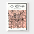 Vintage Map of Sioux Falls Township, Minnehaha County, South Dakota 1913