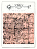 Vintage Map of Sioux Falls Township, Minnehaha County, South Dakota 1913
