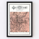 Vintage Map of Sioux Falls Township, Minnehaha County, South Dakota 1913