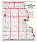 Vintage Map of Lincoln County, South Dakota 1904