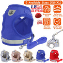 Pet Mesh Harness Dog Leash Set Reflective Chest Strap Adjustable Puppy Vest For Puppies Breeds Dogs Cats Walking Outdoor