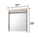 Leonor - Mirror With LED Light Frame - Gray by HouseOfZazla