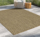 Earth GC_NTL1013 Jute/Mocha Indoor/Outdoor Area Rug