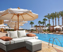 Salena All Weather Wicker Patio Sofa & Ottoman with 2 Toss Pillows by HouseOfZazla