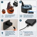 Halloween Jack-O'-Lantern Pumpkin Mist Sprayer Ornament