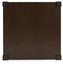 Breckington - Square End Table - Dark Brown