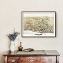 Vintage Map of Amsterdam, New York 1875