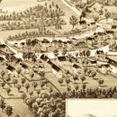 Vintage Map of Antrim And Clinton Village, New Hampshire 1887