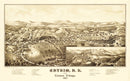 Vintage Map of Antrim And Clinton Village, New Hampshire 1887