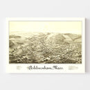 Vintage Map of Ashburnham, Massachusetts 1886