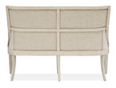 Newport - Bench With Upholstered Seat & Back - Alabaster
