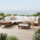 TOPMAX 8-Piece Acacia Wood Outdoor Patio Sofa Set by HouseOfZazla