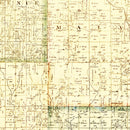 Vintage Map of Jasper County, Iowa 1871