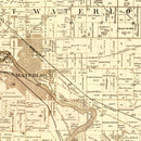 Vintage Map of Black Hawk County, Iowa 1887