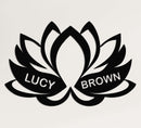 Personalized Lotus Metal Wall Art