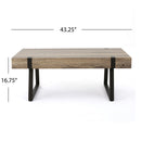 Abitha Coffee Table With Industrial Powder Coated Metal Legs by HouseOfZazla