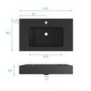 BB02-30-109 Integrated Engineered Solid Surface Basin Matt by HouseOfZazla