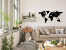 Personalized World Map Metal Wall Art