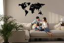 Personalized World Map Metal Wall Art