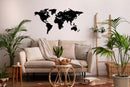 Personalized World Map Metal Wall Art