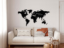 Personalized World Map Metal Wall Art