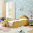 Cute Dinosaur Shaped Bed With Safety Guardrail, Toddler Frame by Unique Piece Furniture