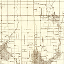 Vintage Map of Linn County, Iowa 1949