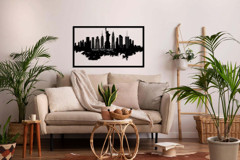 Personalized New York Metal Wall Art