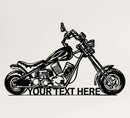 Personalized Chopper Metal Wall Art