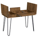 Writing Desk With 4 Hidden Storages - Brown by HouseOfZazla