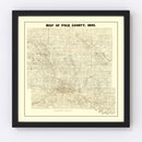 Vintage Map of Pok County, Iowa 1895