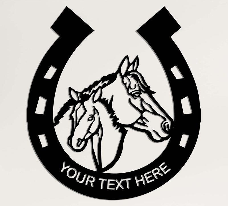 Personalized Horseshoe Metal Wall Art